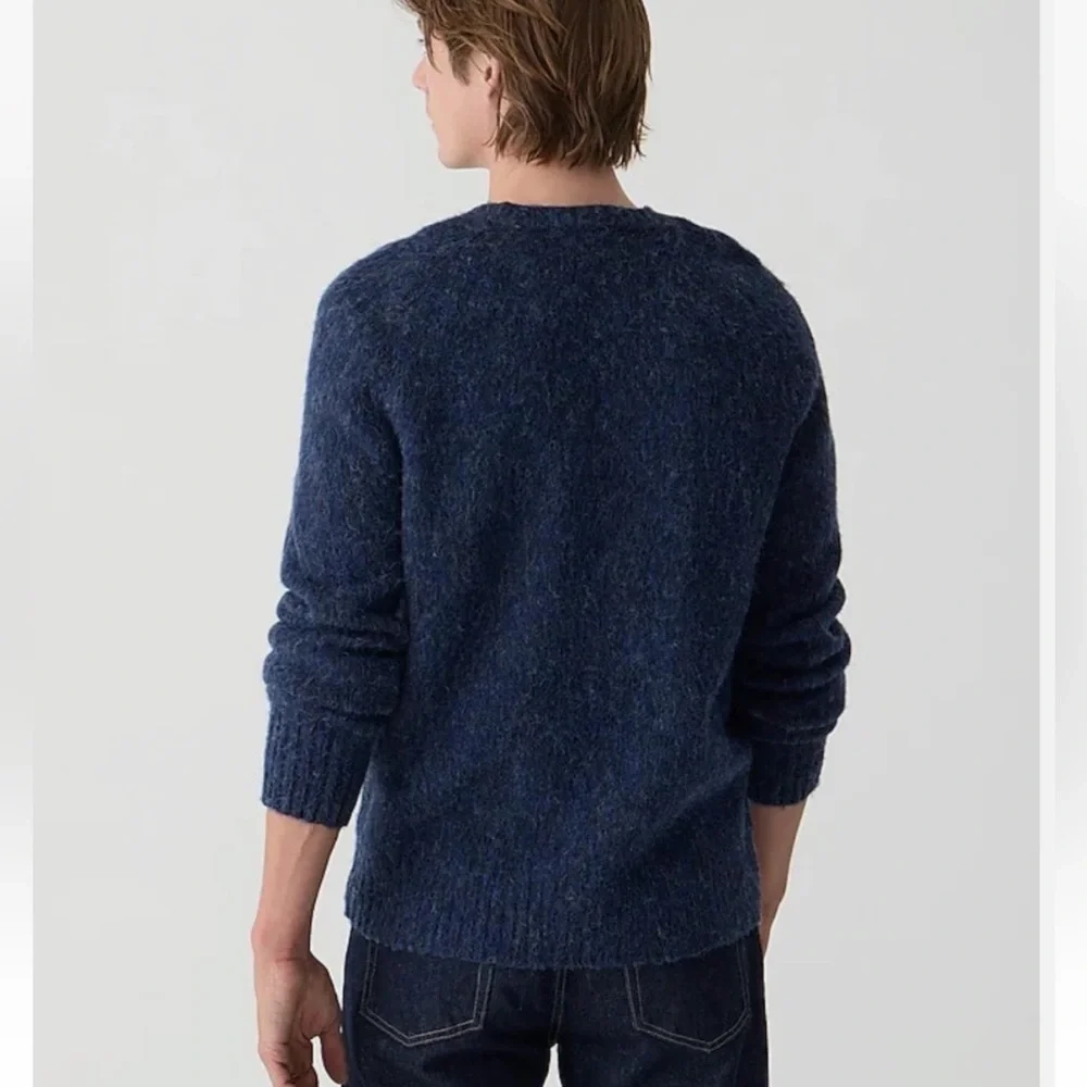 J. Crew Wool Men's Navy Crewneck Sweater. Size XL Style BI848
